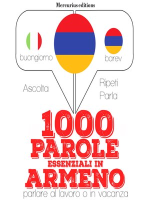 cover image of 1000 parole essenziali in armeno